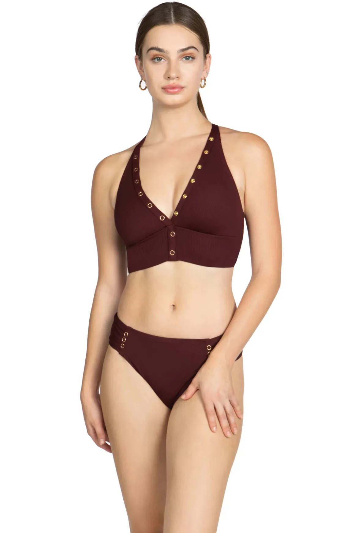 Amy Banded Triangle Bikini Top