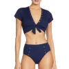 Amy Ribbed Raglan Bikini Top