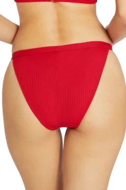 Amy Ribbed Tab Side Hipster Bikini Bottom