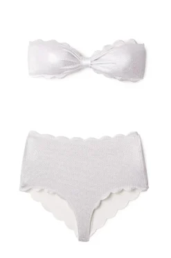Antibes Sweetheart Scalloped Bandeau Bikini Top
