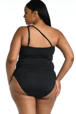 Asymmetrical Keyhole Tankini Top