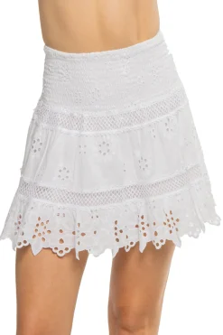 Barberina Embroidered Mini Skirt