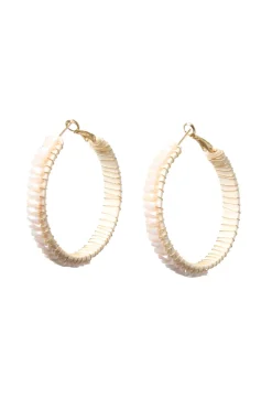 Beaded Hoop Earrings