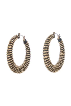 Beaded Hoop Earrings