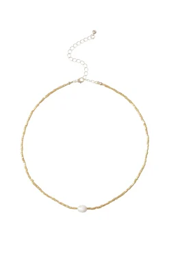 Beaded Pearl Necklace
