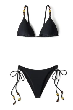 Beaded Triangle Bikini Top