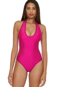 Bloom Reversible Halter One Piece Swimsuit