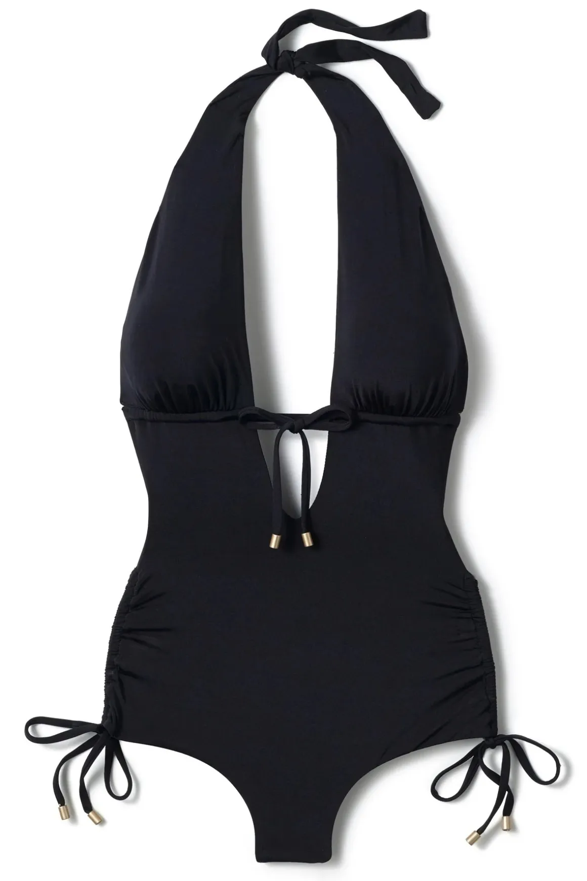 Brena Halter Plunge One Piece Swimsuit