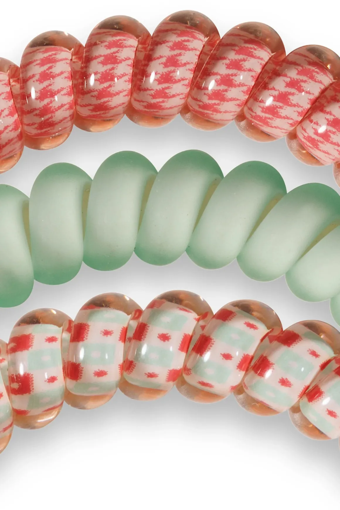 Calming Coral 3-Pack Hair Ties
