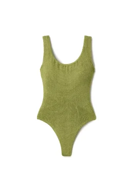 Classic Square Neck One Piece Swimsuit