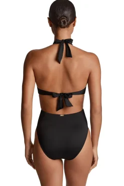 Cutout Halter One Piece Swimsuit