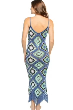 Diamond Crochet Midi Dress