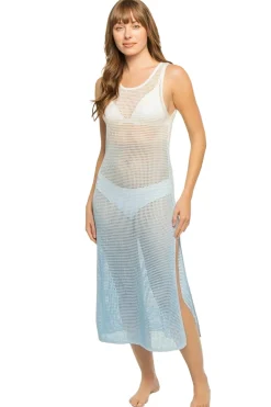 Dip Dye Crochet Midi Dress