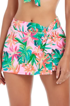 Draped Skirted Bikini Bottom