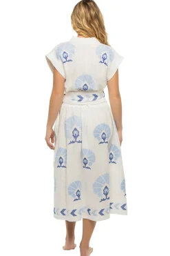 Embroidered Midi Dress