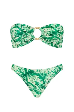 Emerald Tides Bandeau Bikini Top