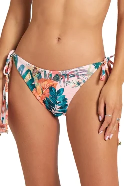 Exotic Leaves Tie Side Bikini Bottom