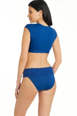 Eyelet Crop Bikini Top