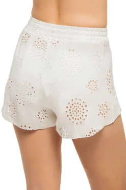 Eyelet Embroidered Shorts