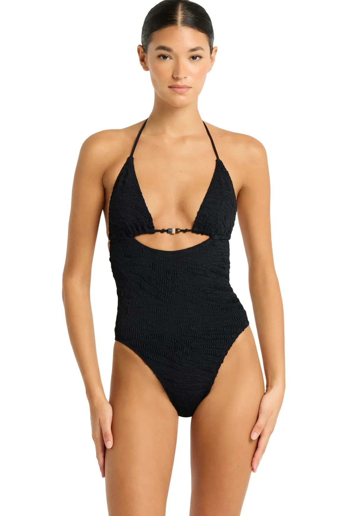 Fowler Beaded One Piece Swimsuit