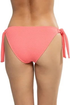 Frankie Textured Tie Side Hipster Bikini Bottom