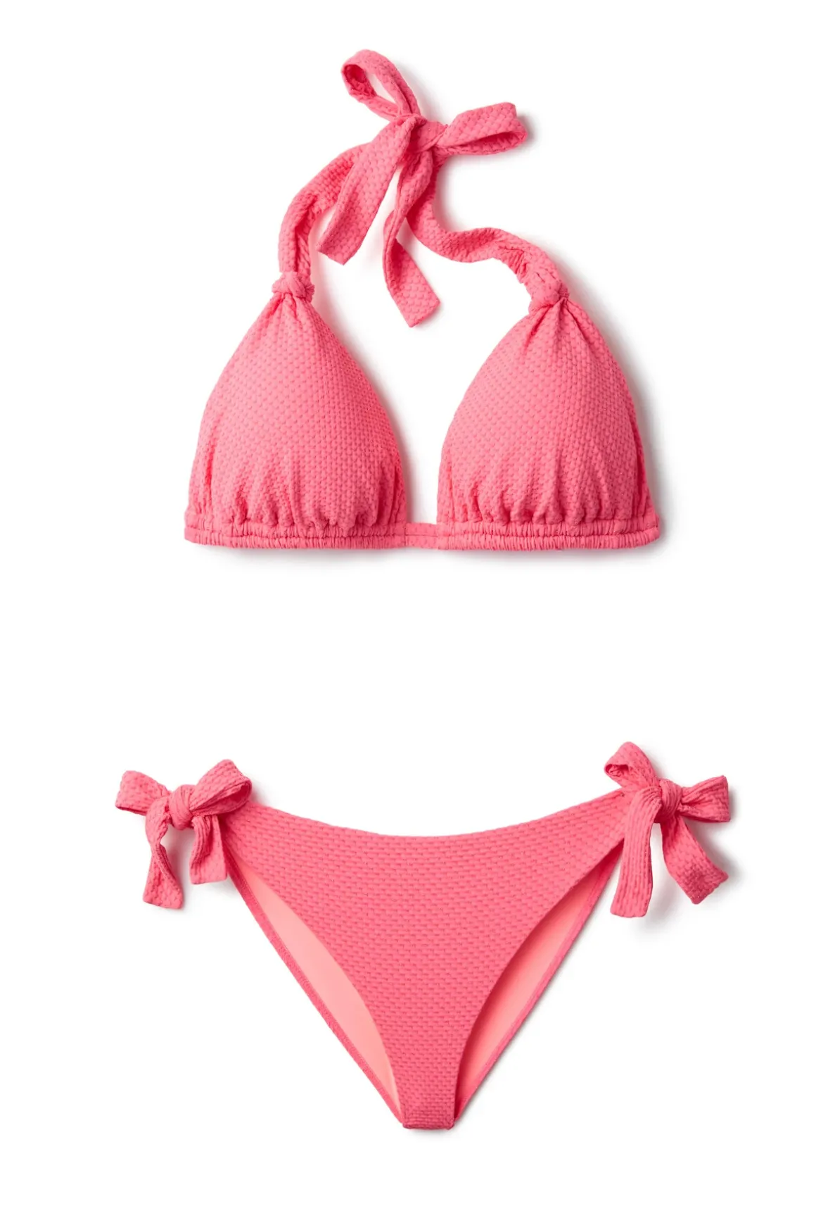 Frankie Textured Tie Side Hipster Bikini Bottom