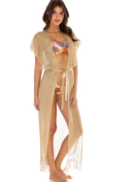 Fringe Long Kimono