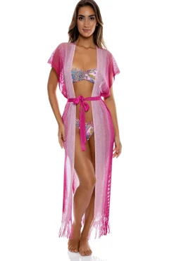 Fringe Long Kimono