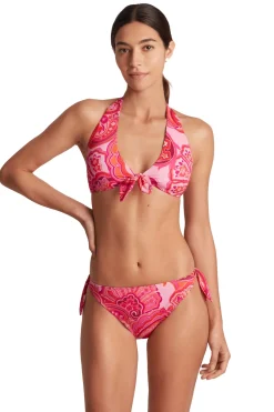 Front Tie Halter Bikini Top
