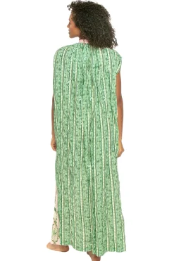 Hand Beaded Blooming Peonies Maxi Dress