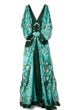 Hand Draped Long Gown