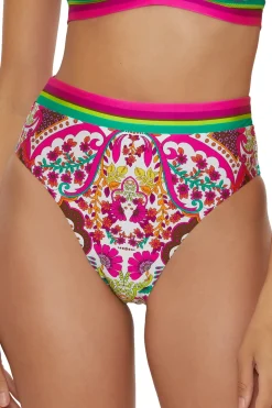 High Waist Banded Bikini Bottom