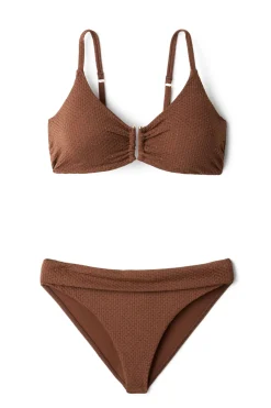 Jules Textured Bralette Bikini Top