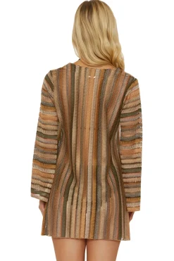 Lace-Up Crochet Tunic