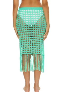 Lace-Up Multi Way Crochet Midi Skirt