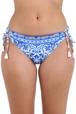 Loop Tie Side Hipster Bikini Bottom