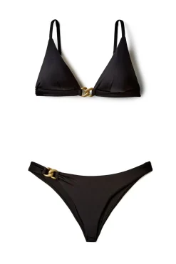 Luxe Link Triangle Bikini Top