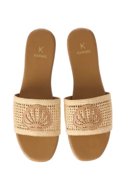 Meera Fishnet Slides