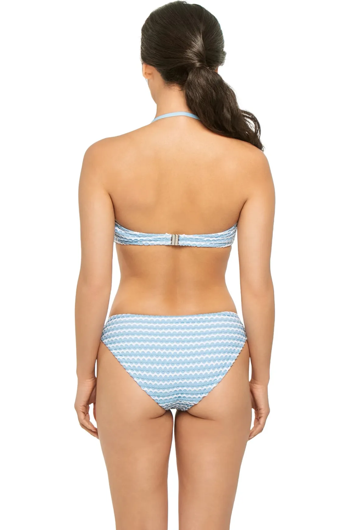 Mesh Effect Bandeau Bikini Top