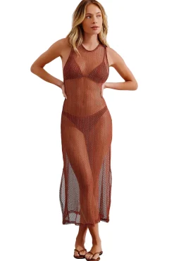 Mesh Midi Dress