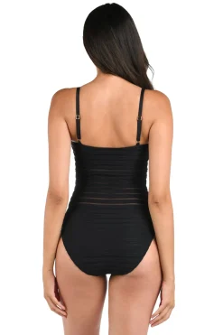 Mesh One Piece Swimsuit