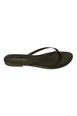 Metallic Thong Flip Flops