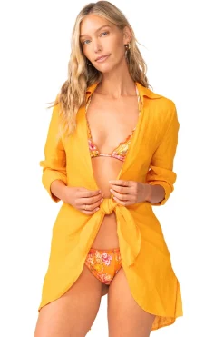 Millie Linen Kimono Shirt Dress