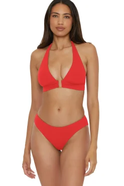 Mira Banded Halter Bikini Top