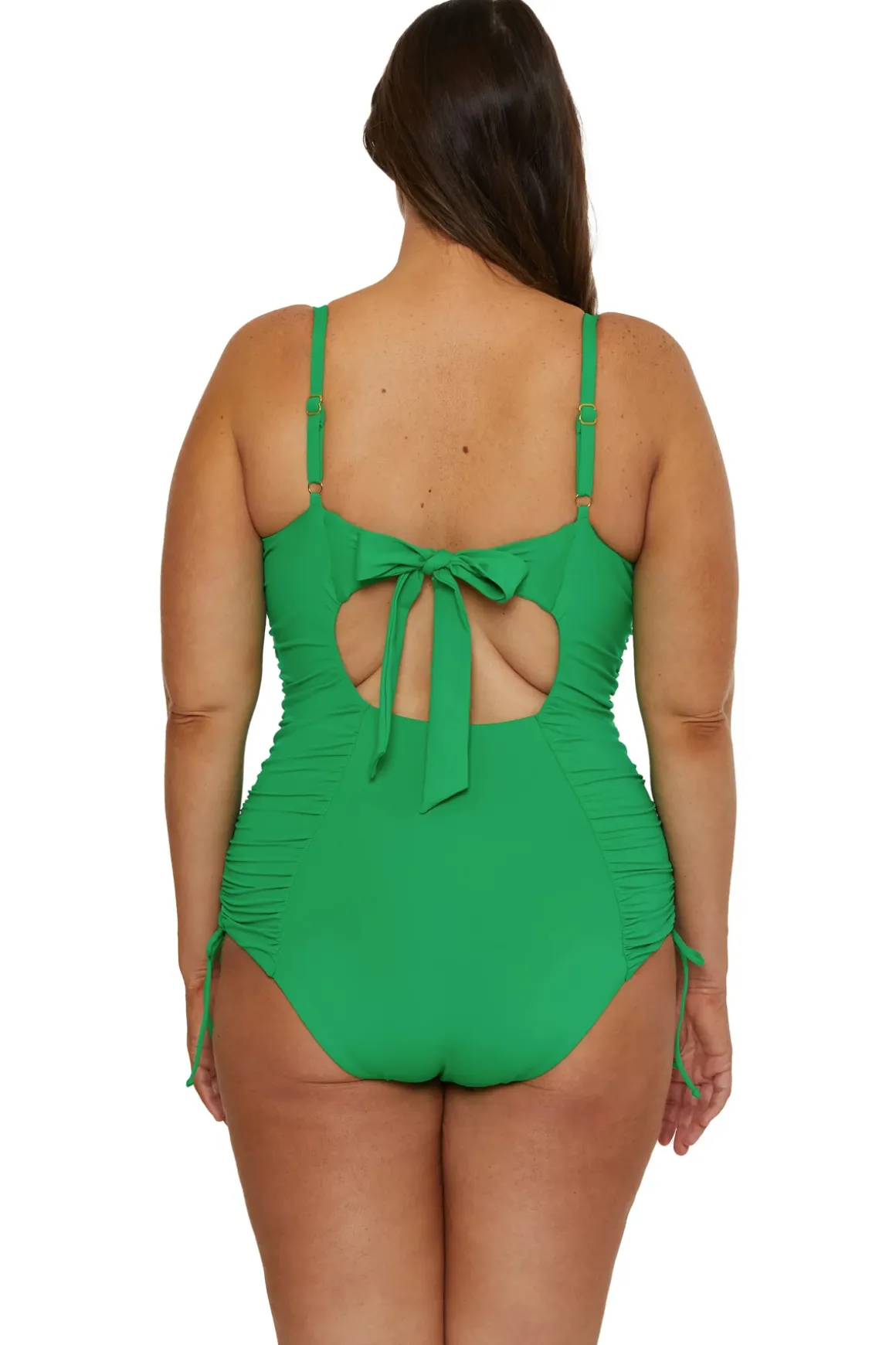 Paula Lace-Up One Piece Swimsuit