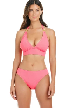 Pique Ole Halter Bikini Top