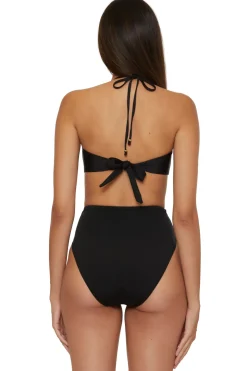 Pleated Bandeau Bikini Top