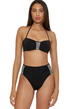 Pleated Bandeau Bikini Top
