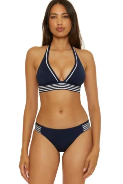Pleated Halter Bikini Top