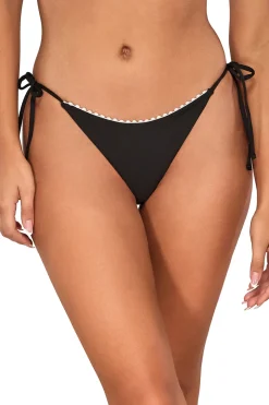 Pom Pom Hipster Tie Side Bikini Bottom